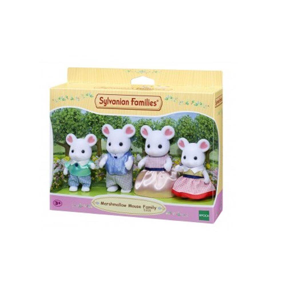 Sylvanian Families Marshmallow Mouse Family